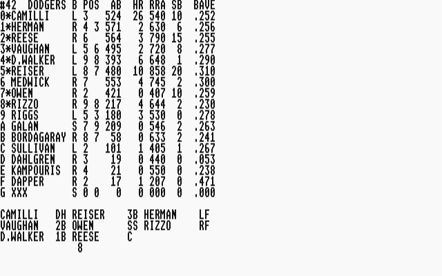 Full Count Baseball atari screenshot