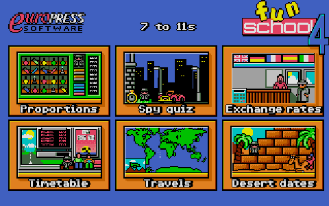 Fun School 4 - For 7 to 11 Year Olds atari screenshot