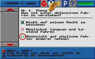 Führerschein (Schnell und Sicher zum) atari screenshot