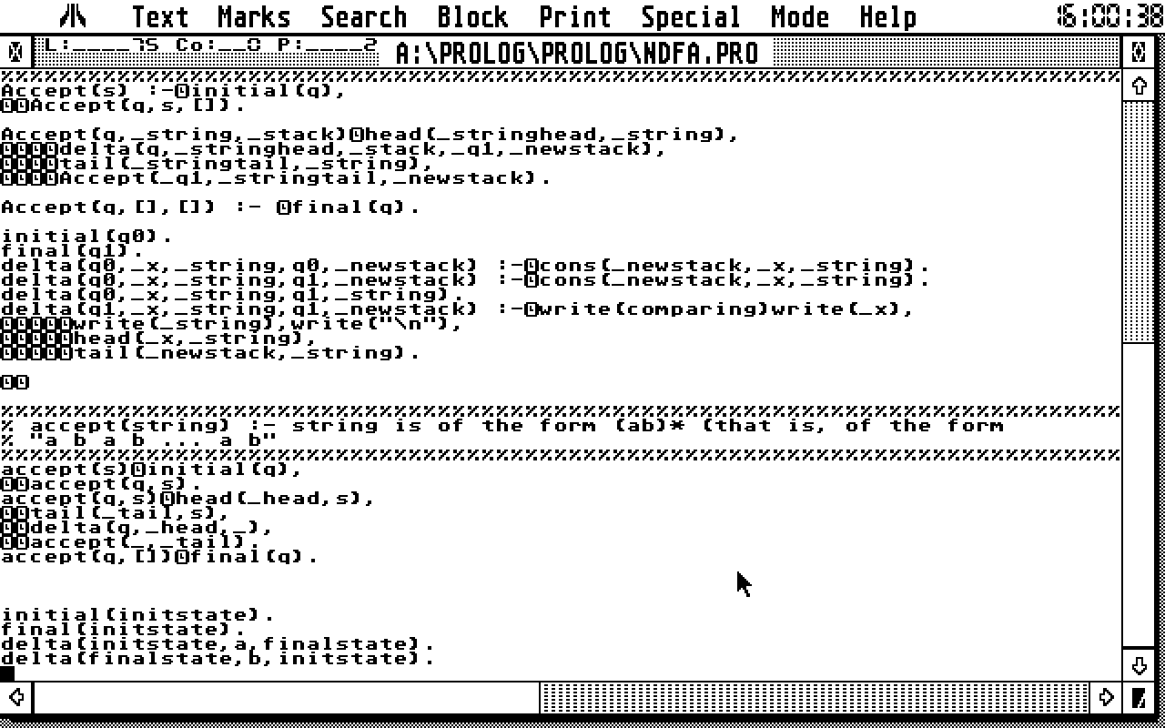 G-Prolog — screenshot 1
