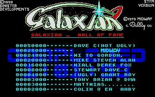 Galaxian atari screenshot