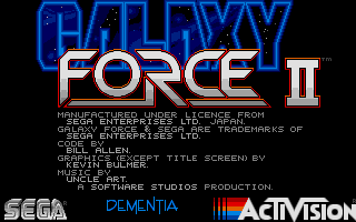 Galaxy Force atari screenshot