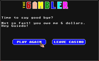 Gambler (The) atari screenshot