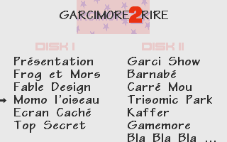 Garcimore II Rire atari screenshot