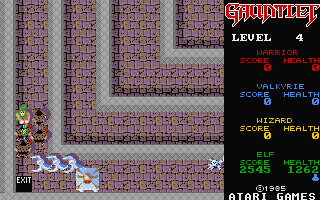 Gauntlet atari screenshot