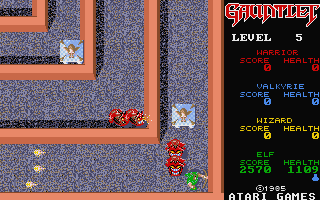 Gauntlet atari screenshot