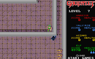 Gauntlet atari screenshot