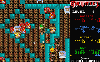 Gauntlet atari screenshot