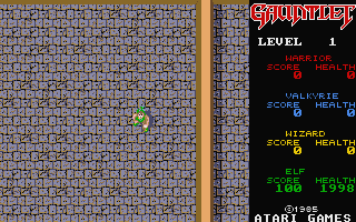 Gauntlet atari screenshot