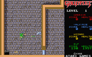 Gauntlet atari screenshot