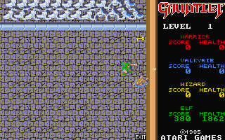 Gauntlet atari screenshot