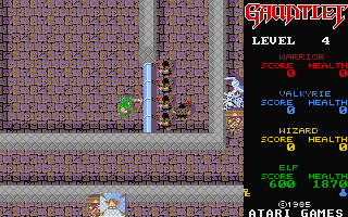 Gauntlet atari screenshot