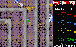 Gauntlet atari screenshot