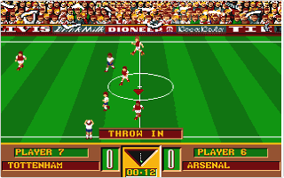 Gazza's Super Soccer atari screenshot