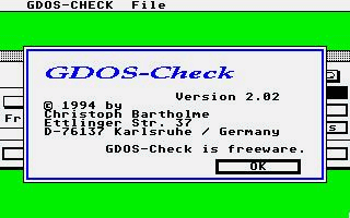 GDOS Check — screenshot 1
