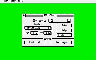 GDOS Check atari screenshot