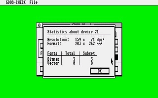 GDOS Check atari screenshot