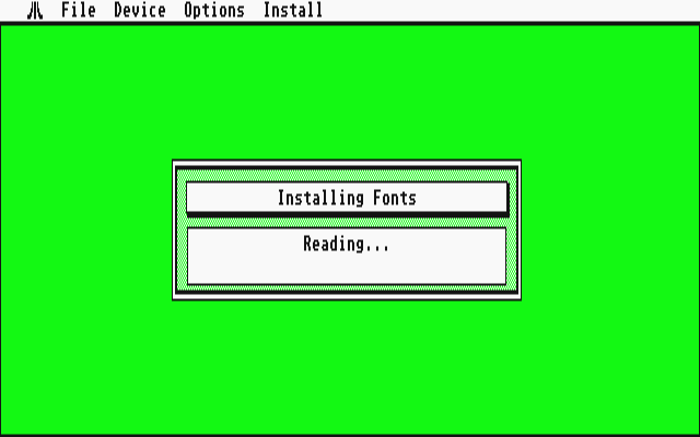 GDOS Distribution Disk atari screenshot