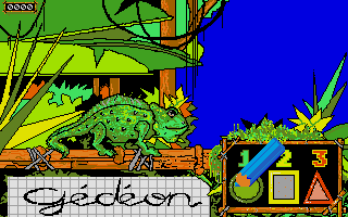 Gédéon le Caméléon atari screenshot
