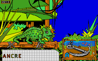 Gédéon le Caméléon atari screenshot