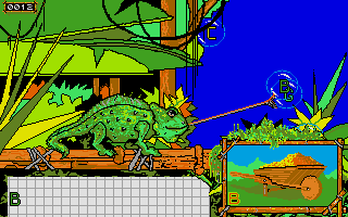Gédéon le Caméléon atari screenshot