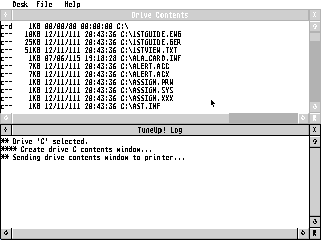 TuneUp! atari screenshot