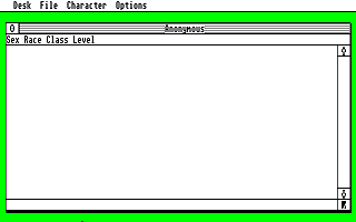Generator, The atari screenshot