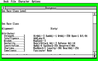 Generator, The atari screenshot