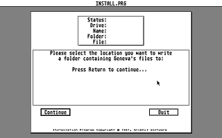 Geneva atari screenshot