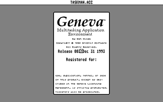 Geneva atari screenshot