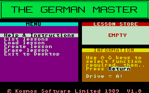 German Master (The) atari screenshot