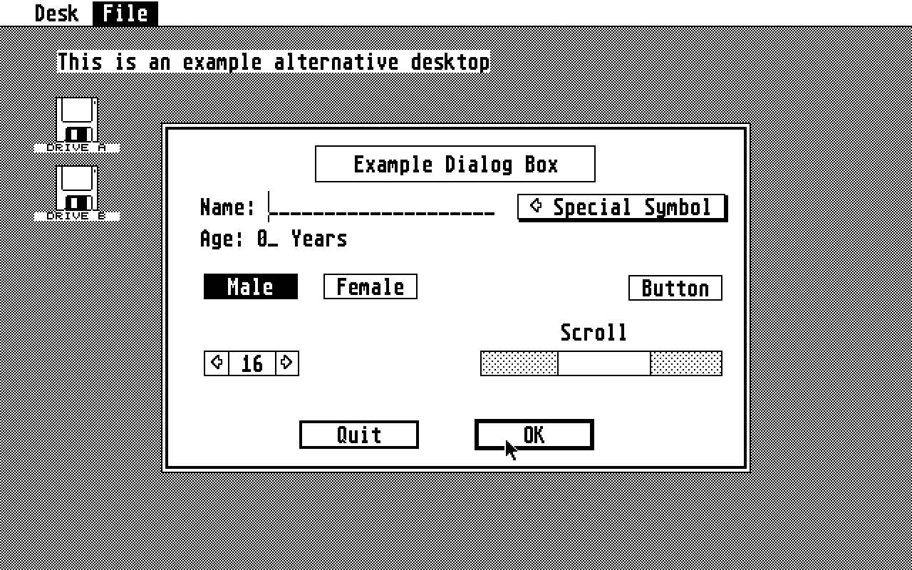 GFA-GUP - GEM Utility Package atari screenshot