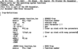 GFA Assembler atari screenshot