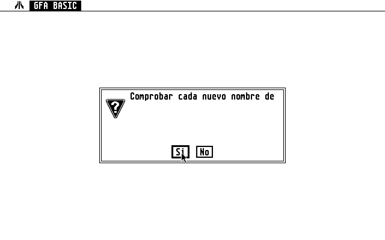 GFA BASIC — screenshot 1