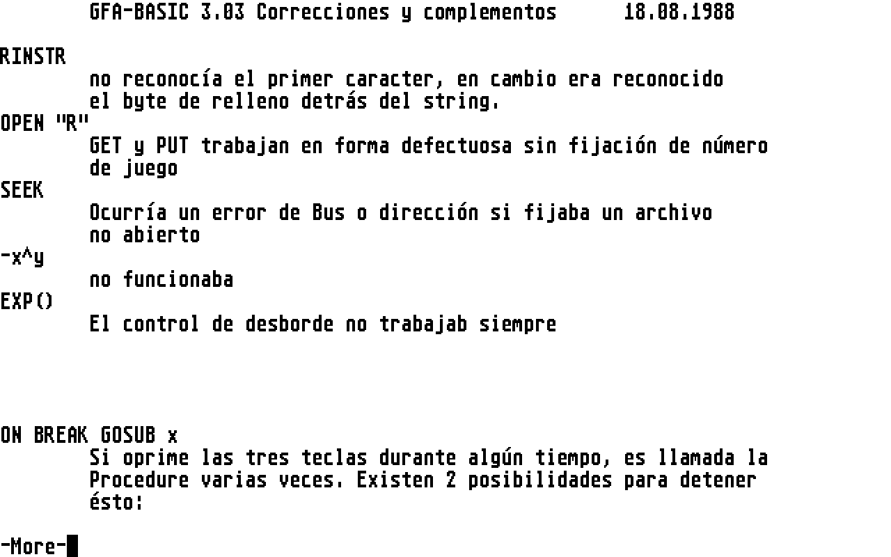 GFA BASIC — screenshot 4