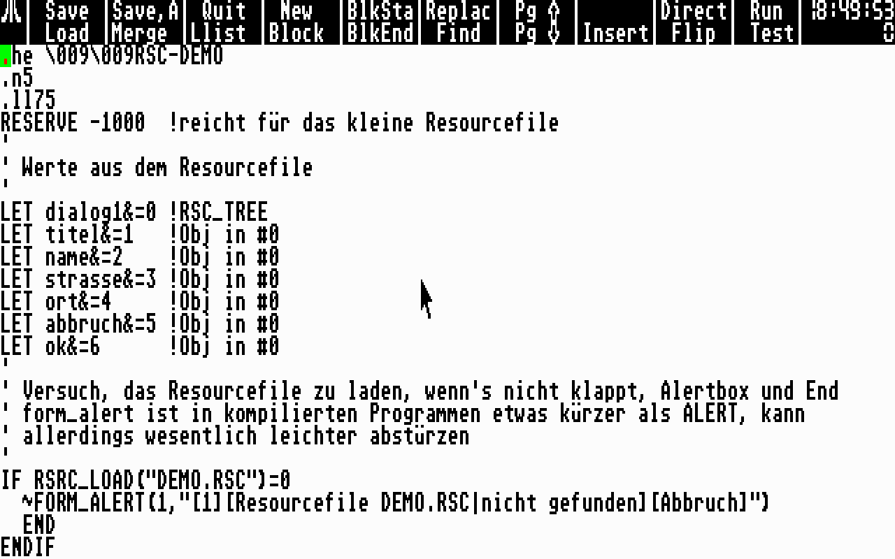 GFA BASIC — screenshot 2