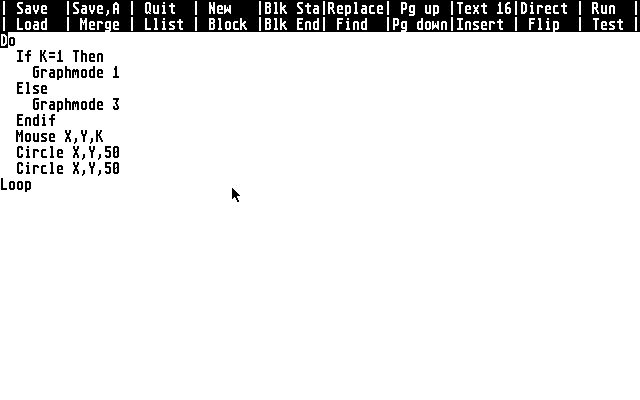 GFA BASIC — screenshot 1