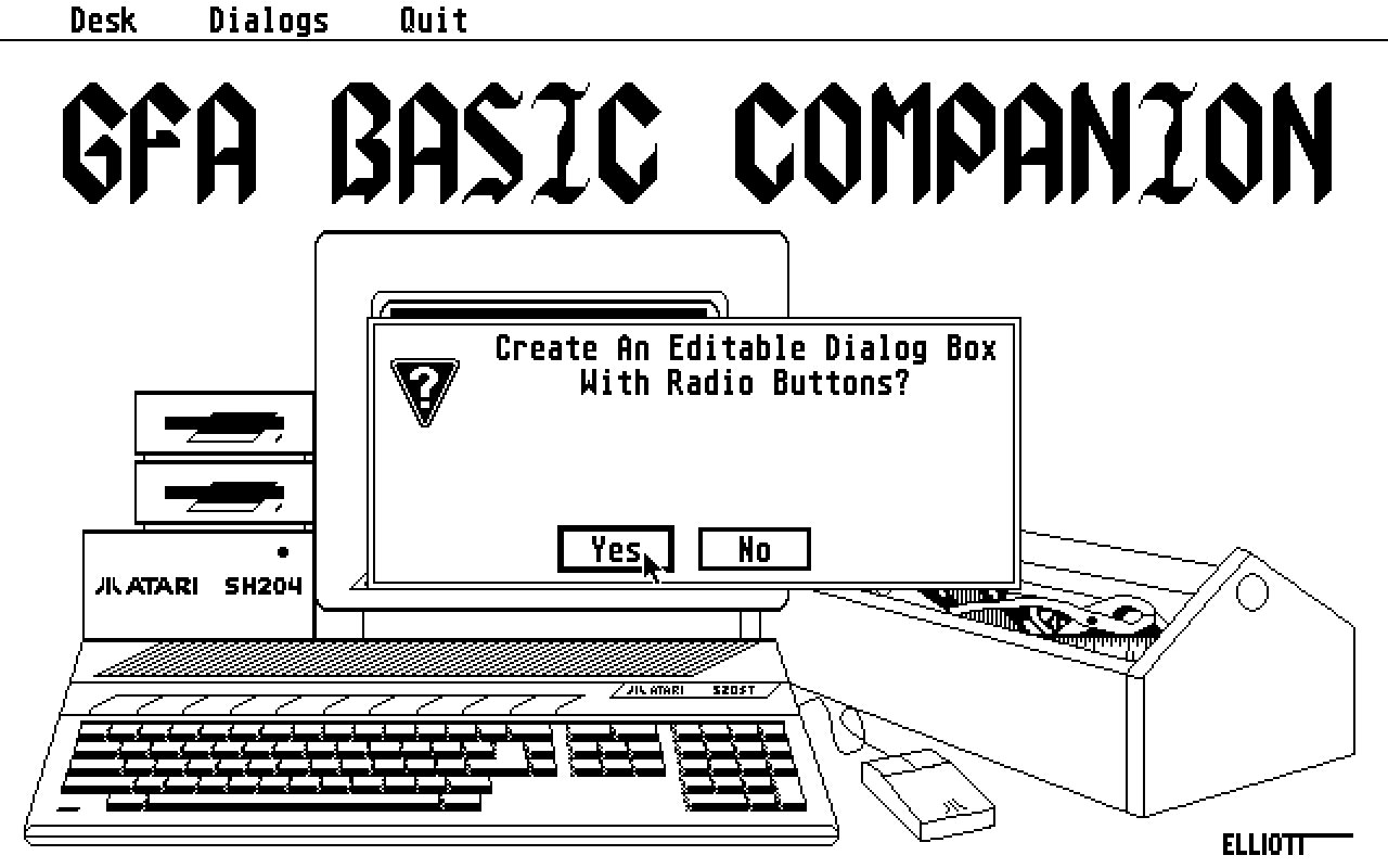 GFA Companion atari screenshot
