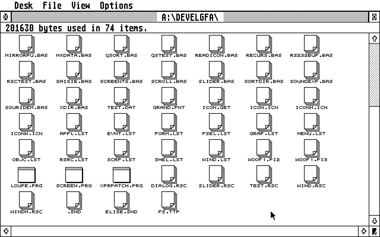 GFA Companion atari screenshot