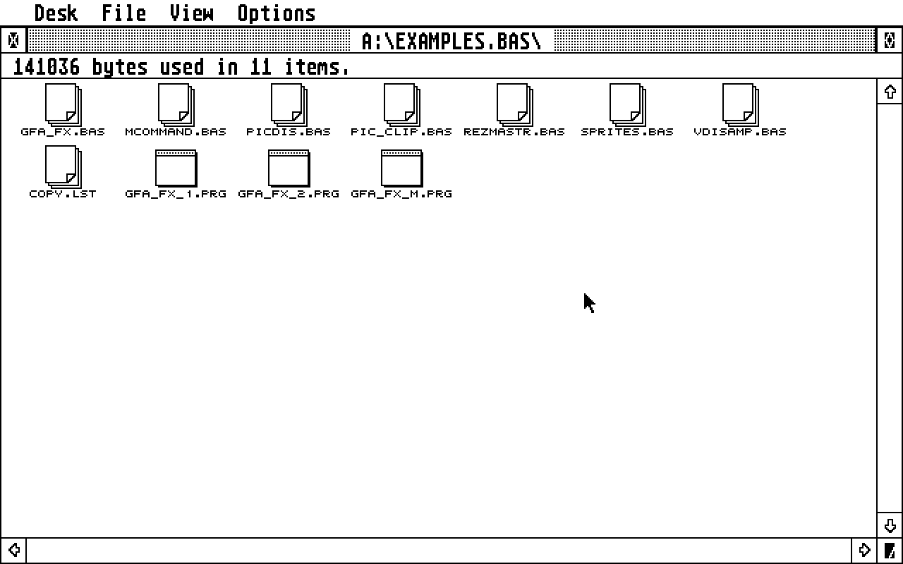 GFA Companion atari screenshot