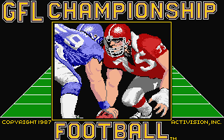 GFL Championship Football atari screenshot