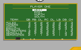 GFL Championship Football atari screenshot