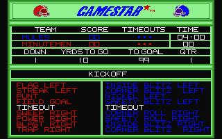 GFL Championship Football atari screenshot