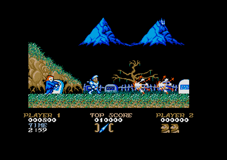 Ghosts'n Goblins atari screenshot