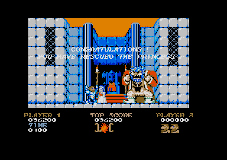 Ghosts'n Goblins atari screenshot