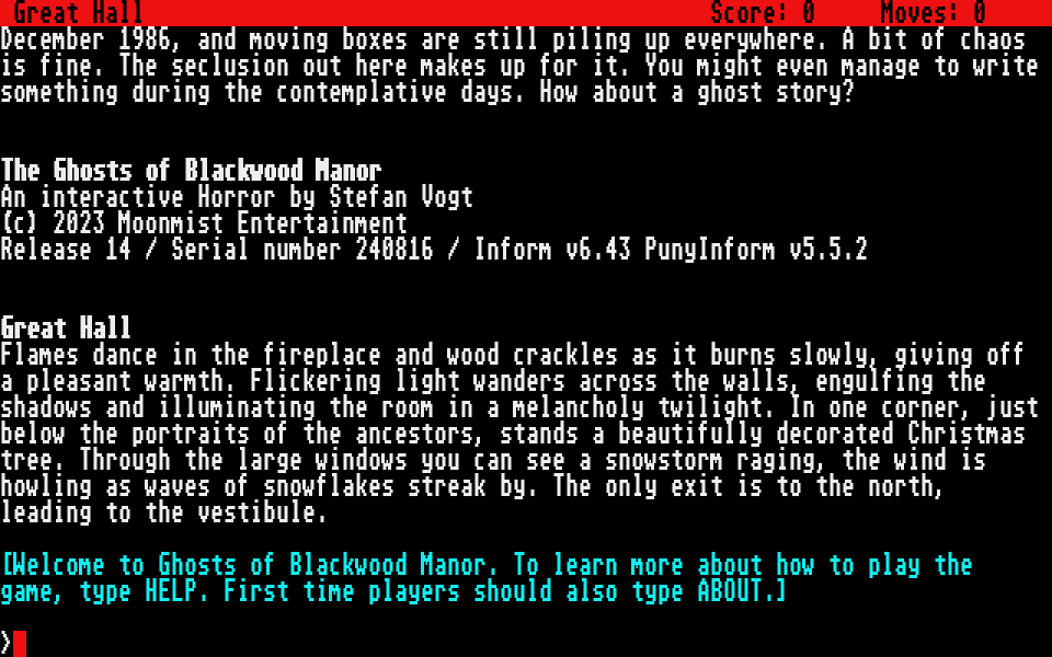 Ghosts of Blackwood Manor (The) atari screenshot