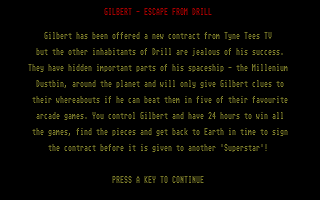 Gilbert - Escape from Drill atari screenshot