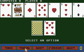 Gin Rummy atari screenshot