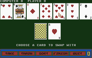 Gin Rummy atari screenshot