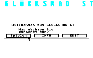 Glücksrad ST atari screenshot